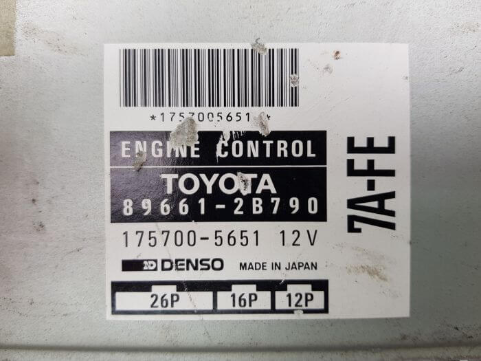 Engine Controller 89661-2B790 175700-5651 Toyota Denso 3076